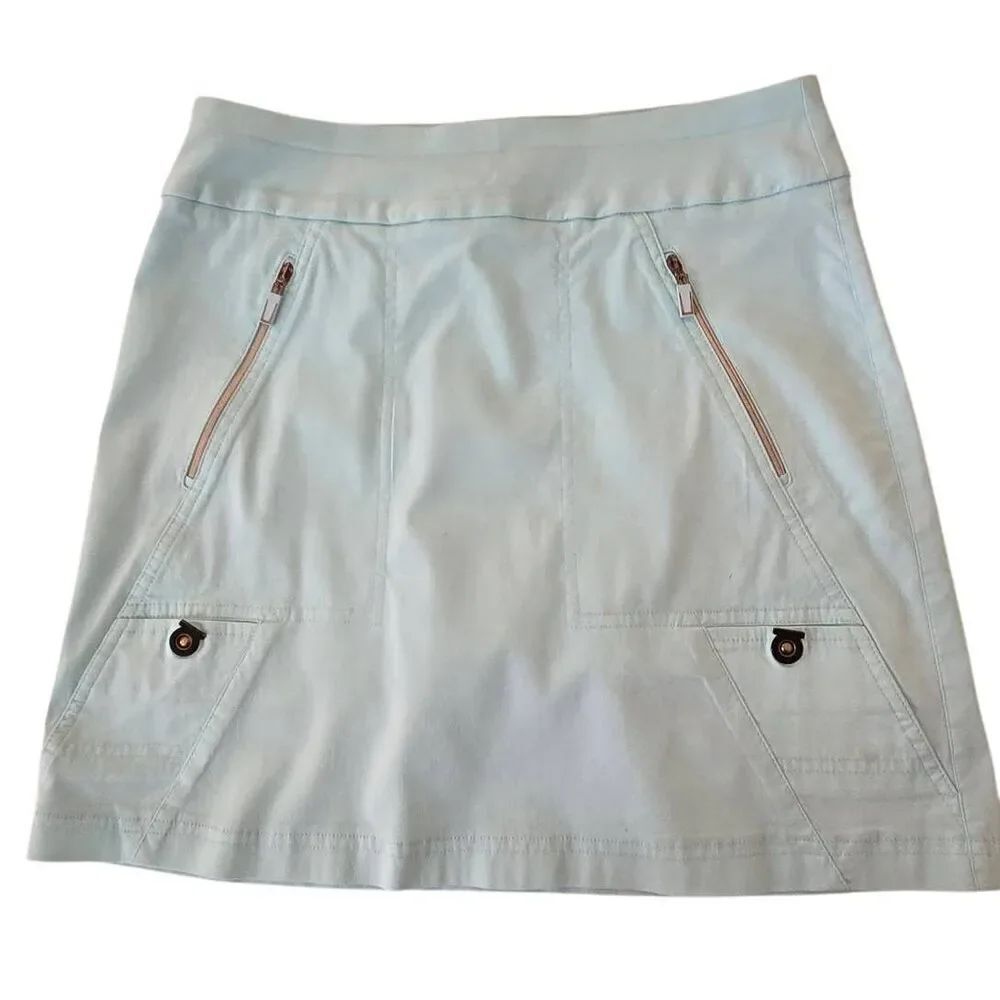 Jamie Sadock Womens Lightweight Pull On Stretch Athletic Golf Skort Aqua Size 8 - Picture 11 of 11